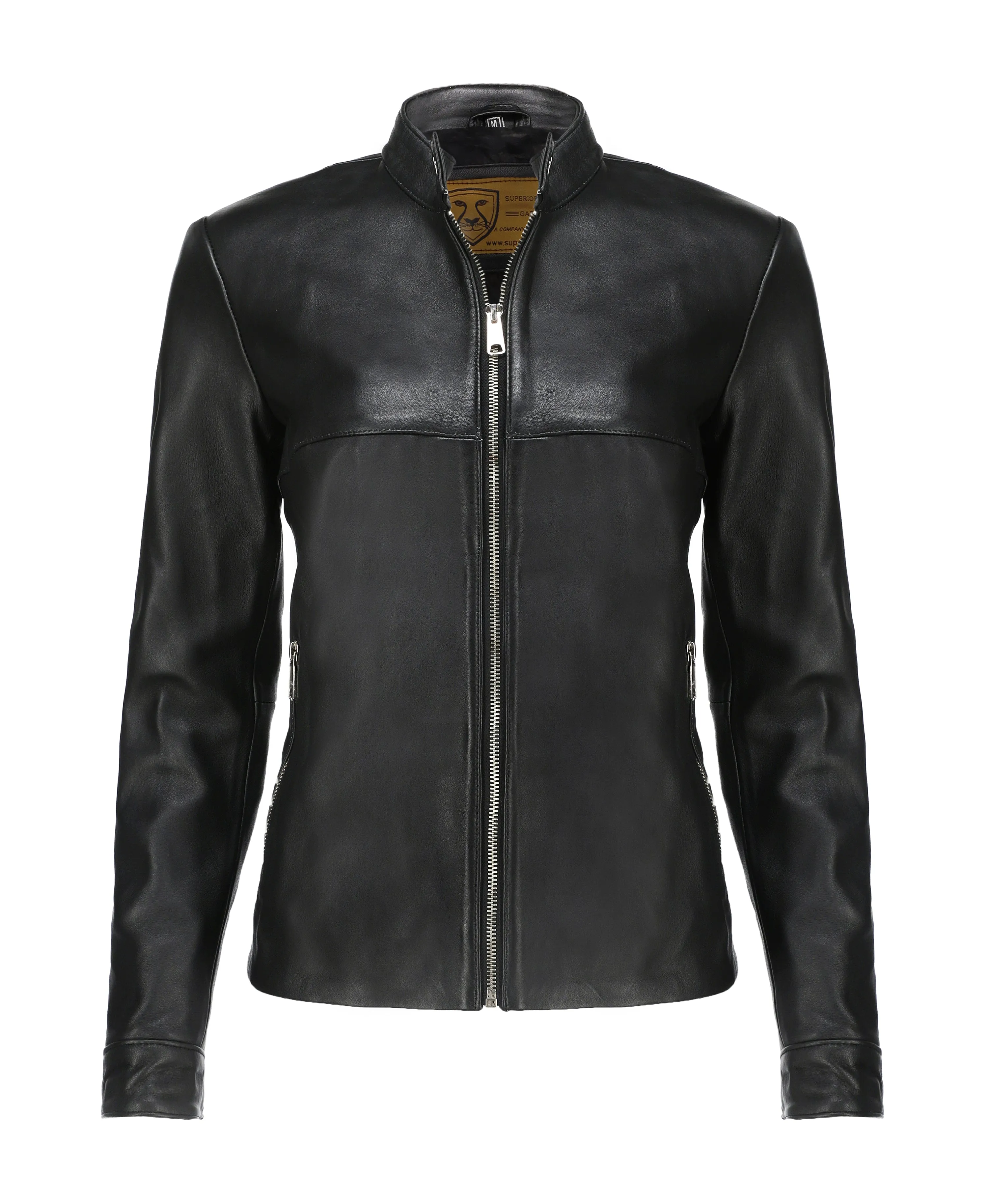 Woman Real Leather Classic Jacket Soft Lambskin