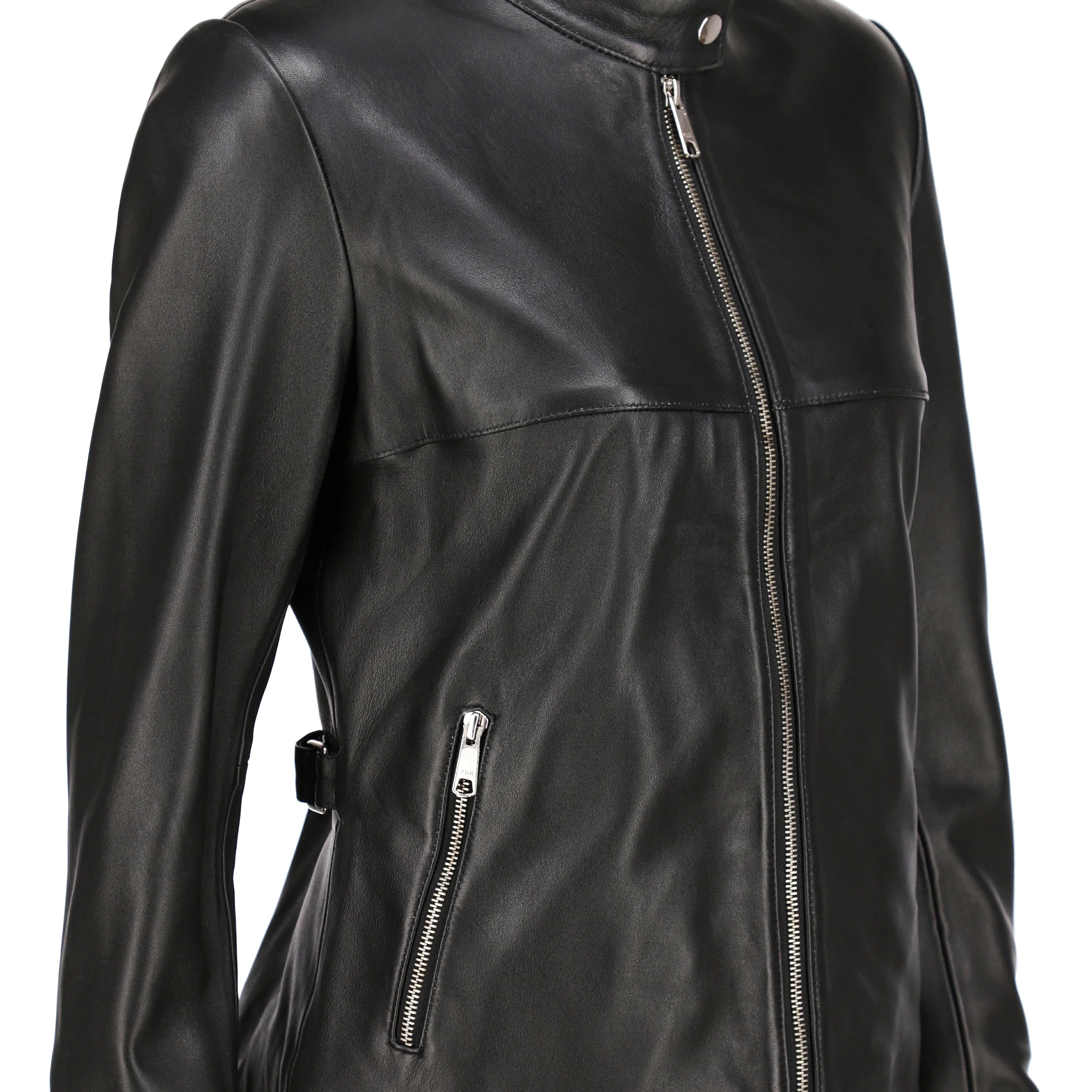 Woman Real Leather Classic Jacket Soft Lambskin