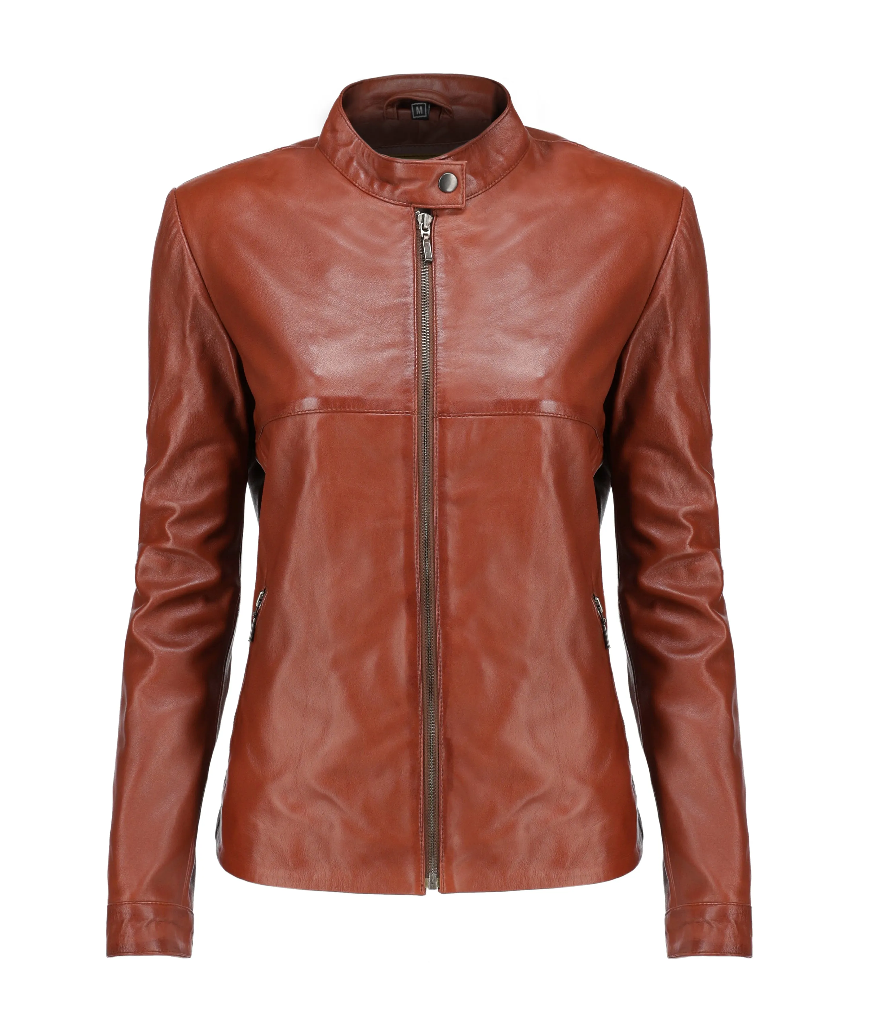 Woman Real Leather Classic Jacket Soft Lambskin