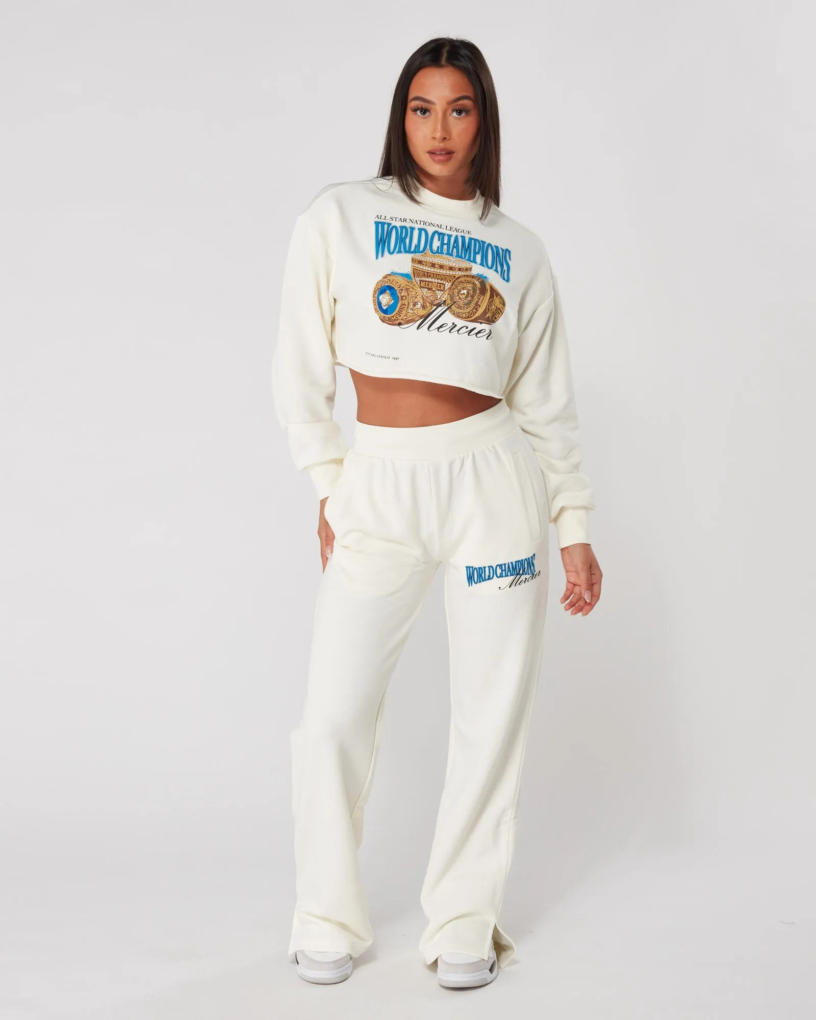 Womens Coconut Mercier Champions Crop