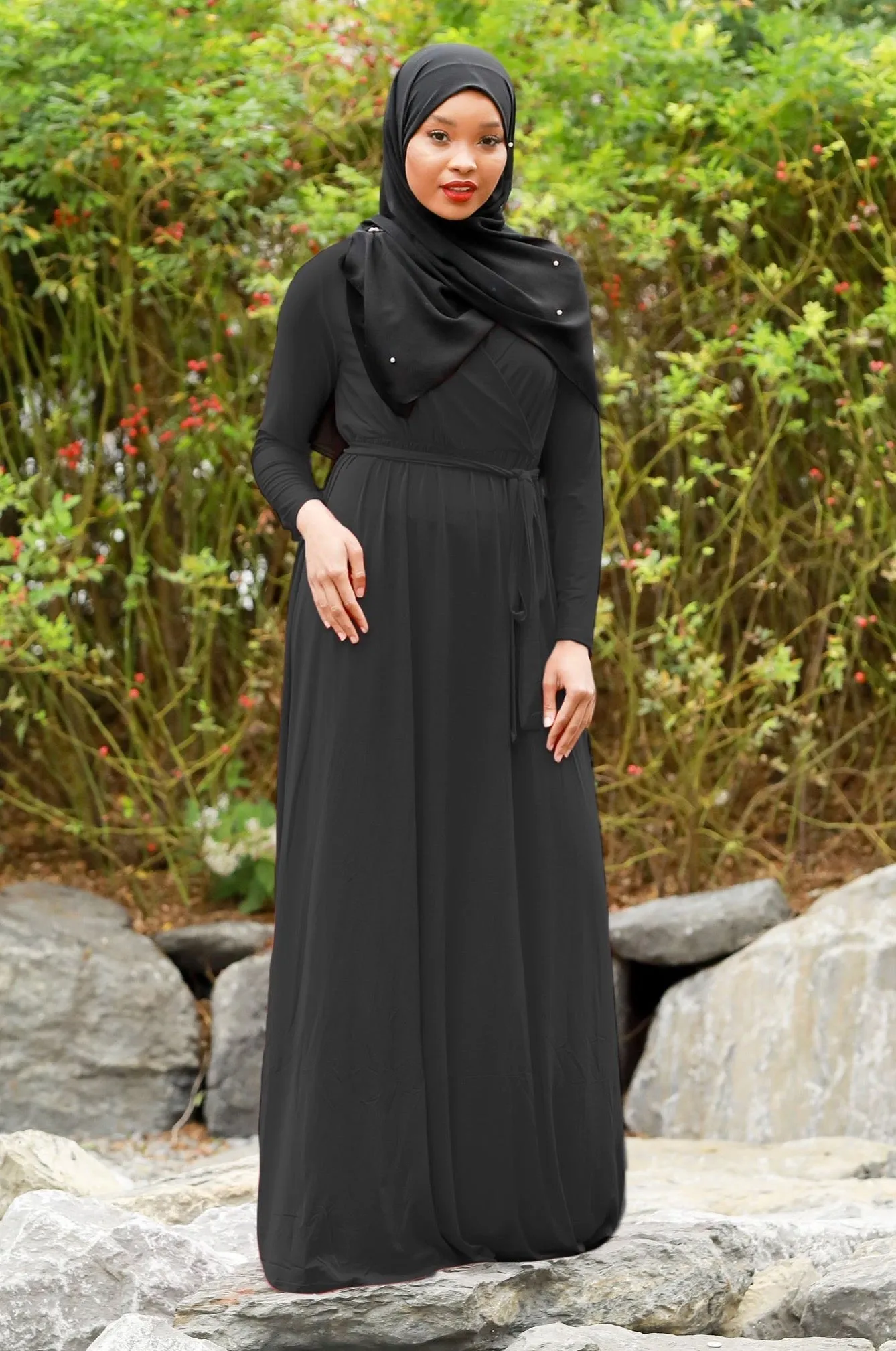 Wondrous Wrap Maxi Dress-CLEARANCE