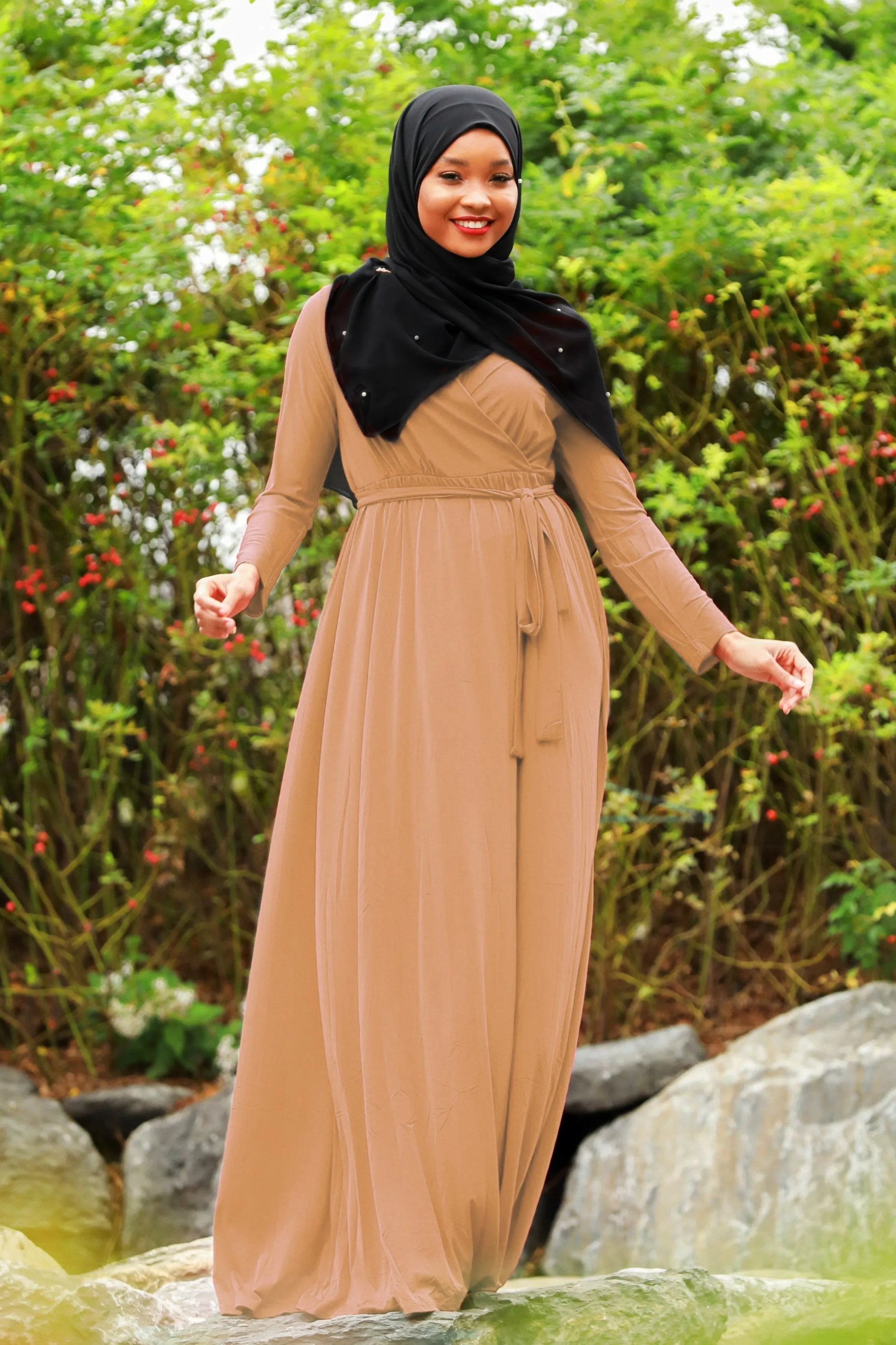 Wondrous Wrap Maxi Dress-CLEARANCE