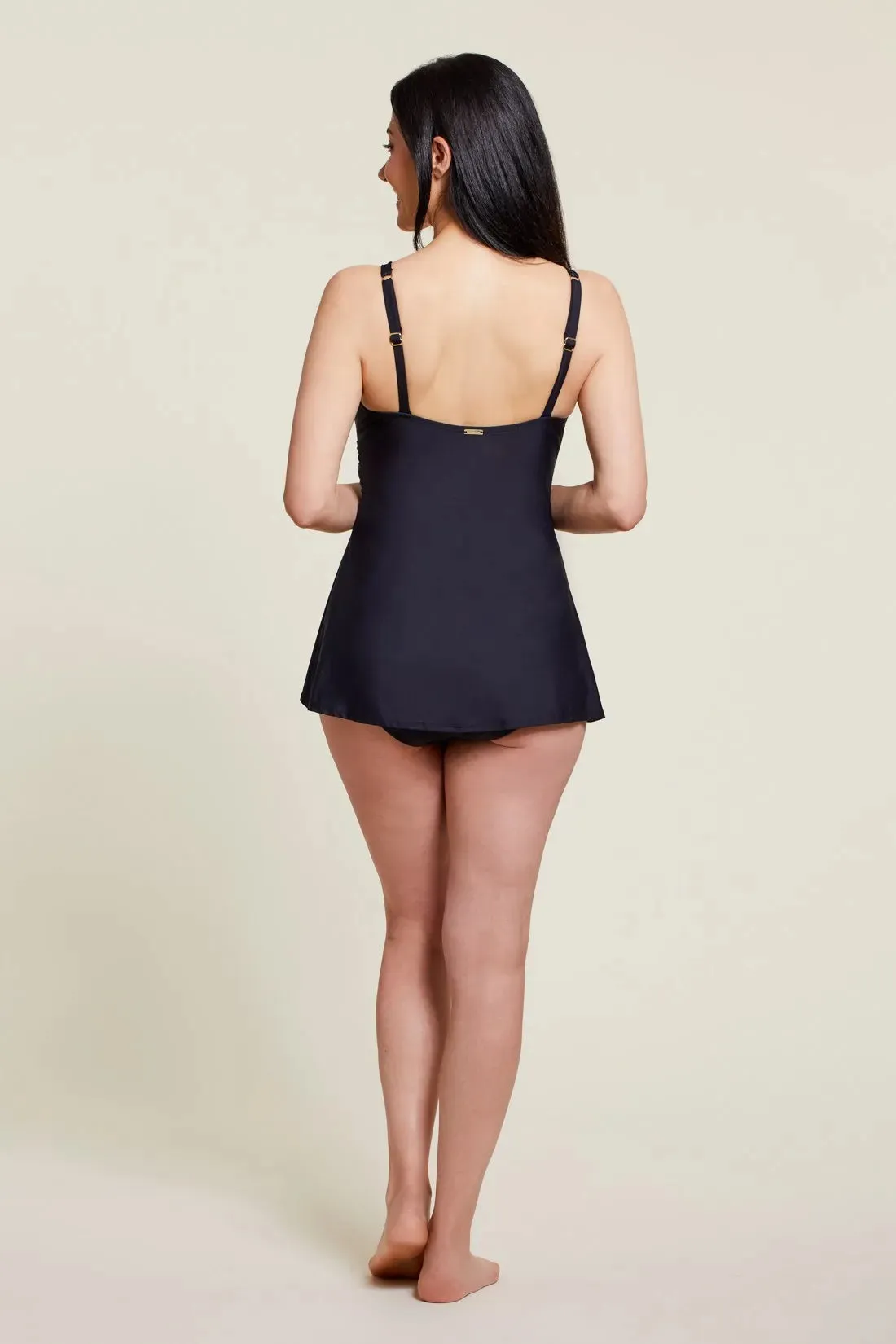 Wrap Front Swim Dress