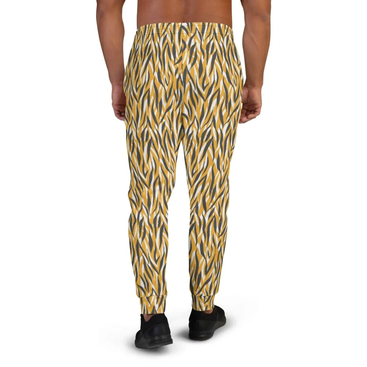 Yellow Animal Print Men's Street Joggers