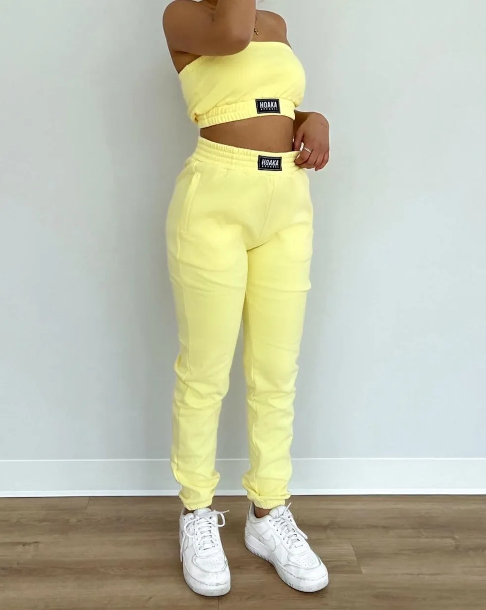 Yellow Comfy Joggers - Final Sale